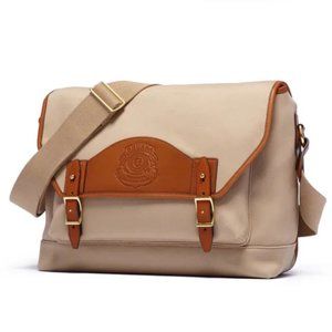 Ghurka Walker Messenger Khaki Twill with Chestnut Trim *New Condition